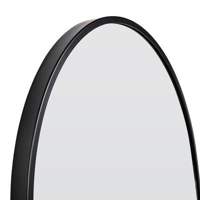 Luca Oval Mirror | 900 x 560 | Matte Black