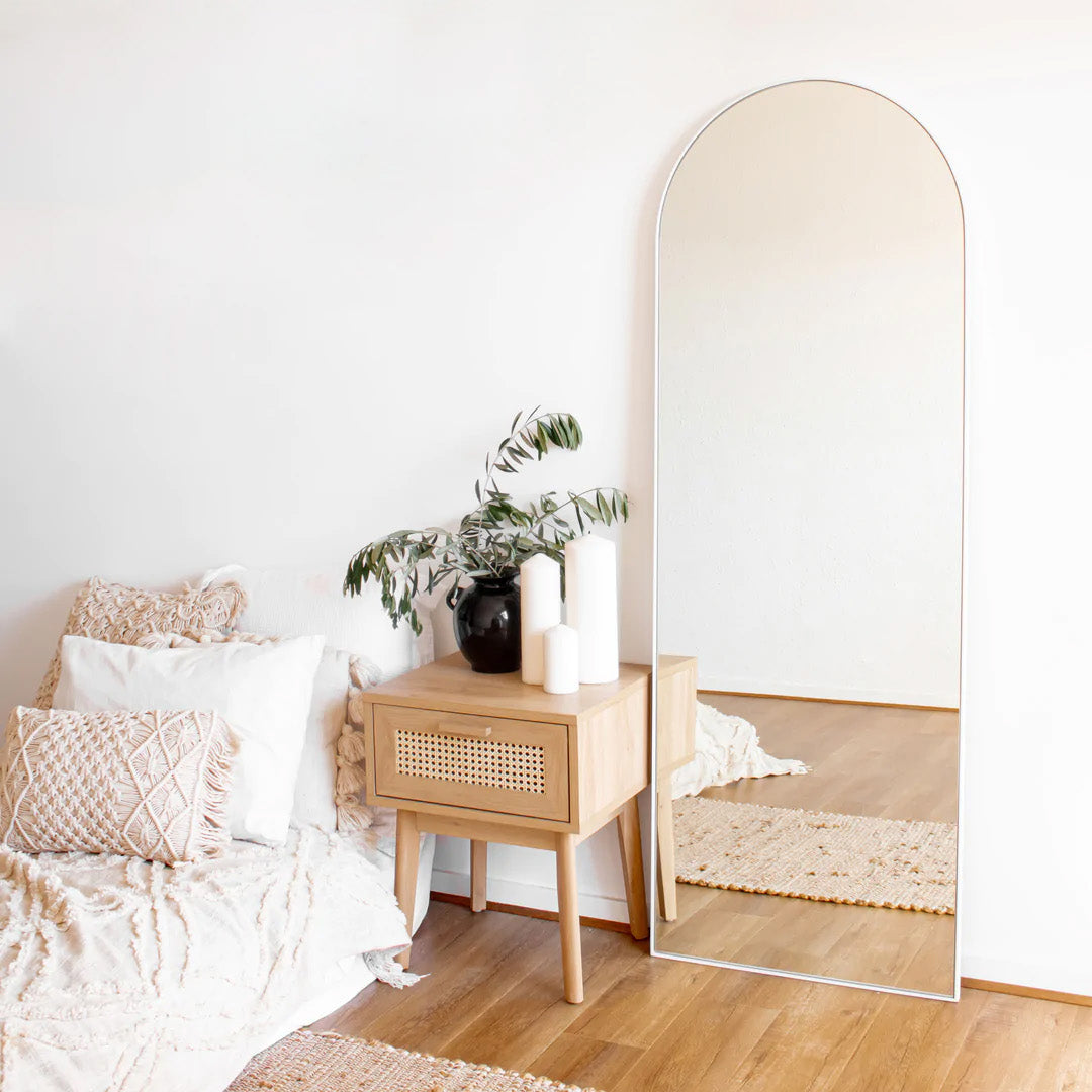 Isla Full Length Arch Mirror | 1700 x 610 | White