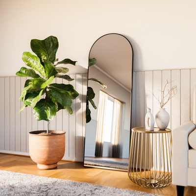 Isla Full Length Arch Mirror | 1700 x 610 | Matte Black