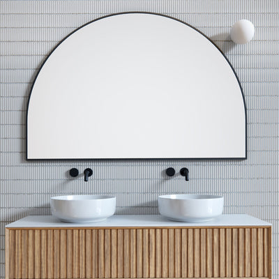 Isla Arch Mirror | 1000 x 1500 | Matte Black