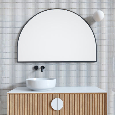 Isla Arch Mirror | 800 x 1200 | Matte Black