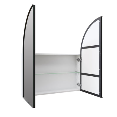 Arch Mirror Cabinet | 860 x 760 | Matte Black