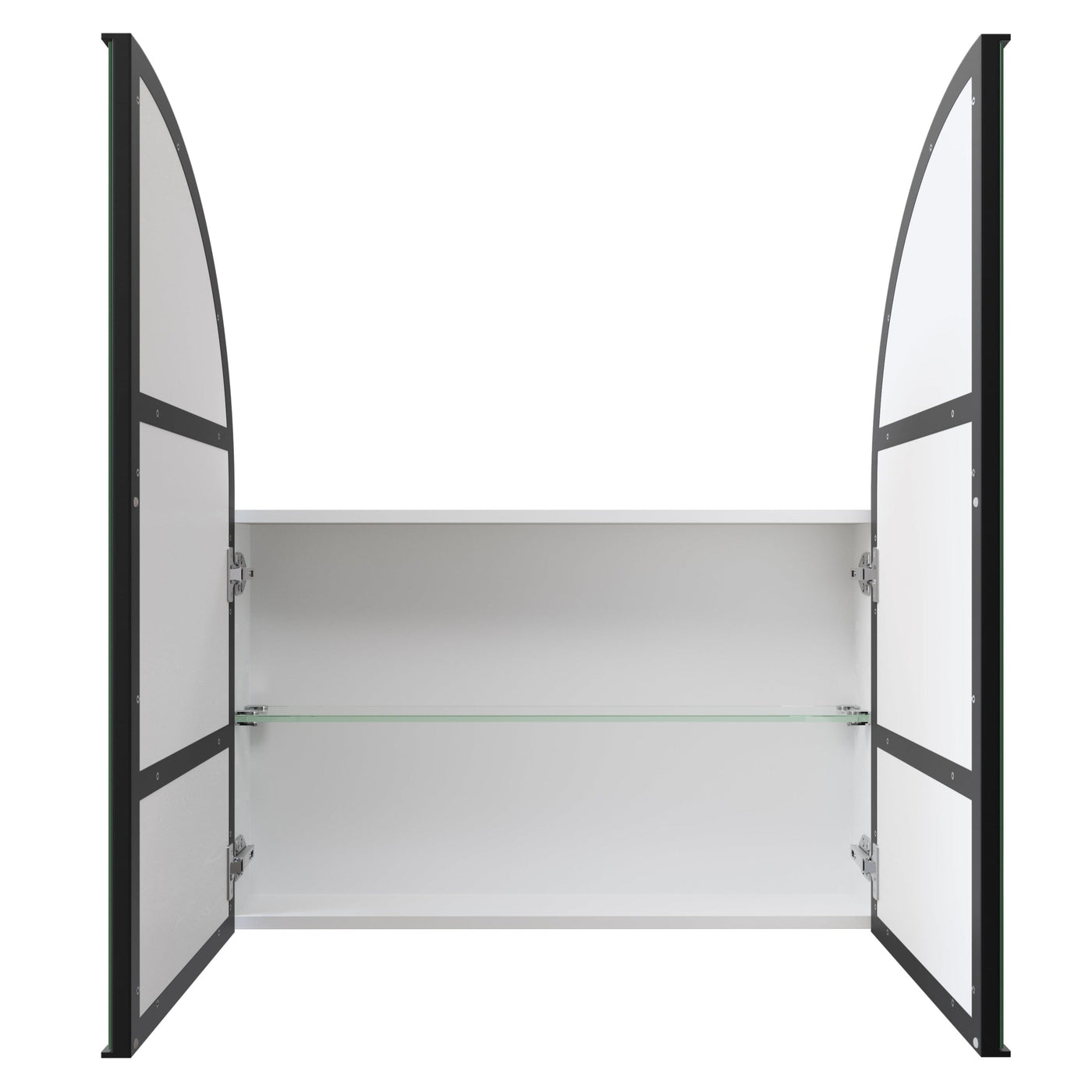 Arch Mirror Cabinet | 860 x 760 | Matte Black