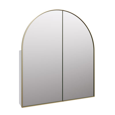 Arch Mirror Cabinet | 860 x 760 | Satin Brass