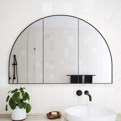 Arch Mirror Cabinet | 800 x 1200 | Matte Black