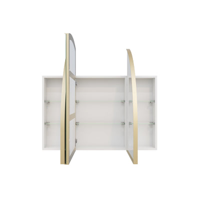 Arch Mirror Cabinet | 800 x 1200 | Satin Brass